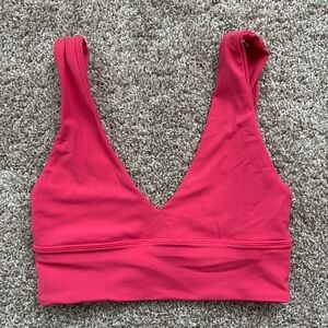 Lululemon align v-neck bra a/b cup size 4 glaze pink